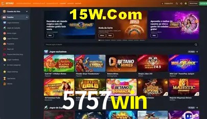 Interface moderna da plataforma 5757win